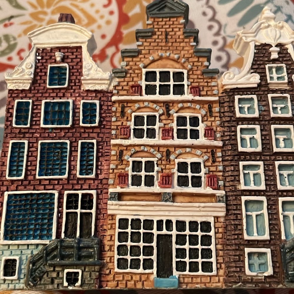 Decorative Ceramic Amsterdam Canal Homes Vintage Napkin Letter Holder‎ - Picture 5 of 5
